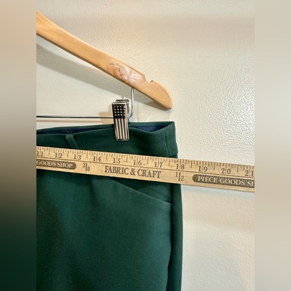 Talbots Dark Green Hampshire Ankle Curvy Dress Pants Size 12 - Picture 7 of 8